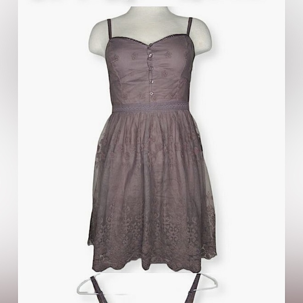 Brown lace american eagle dress